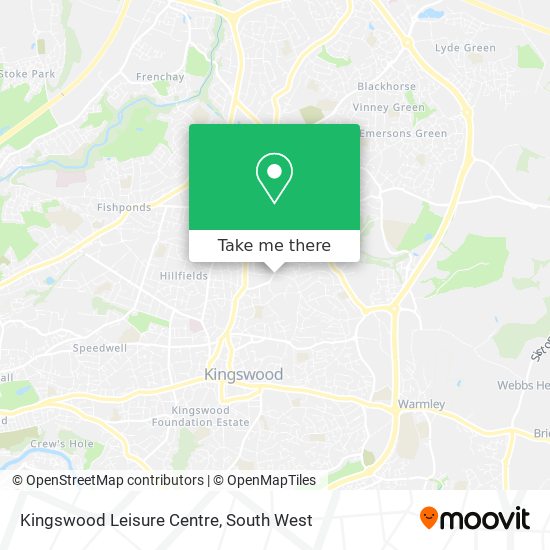 Kingswood Leisure Centre map