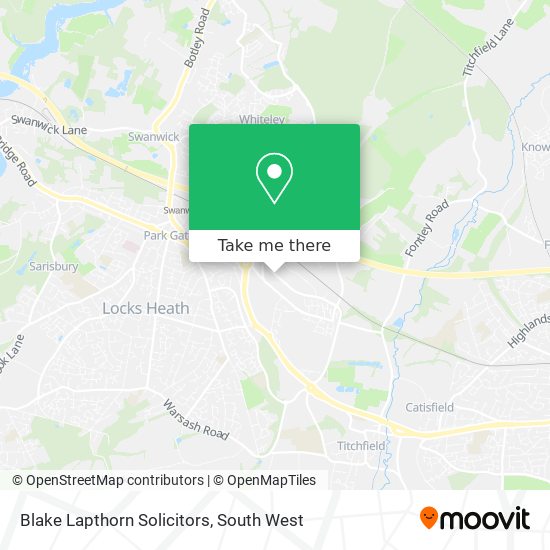 Blake Lapthorn Solicitors map