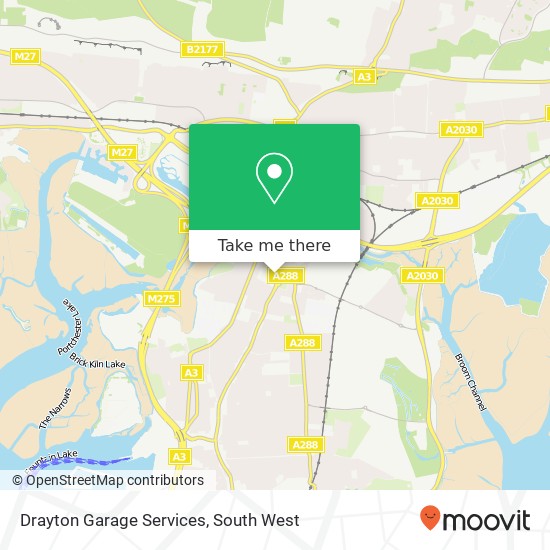 Drayton Garage Services map