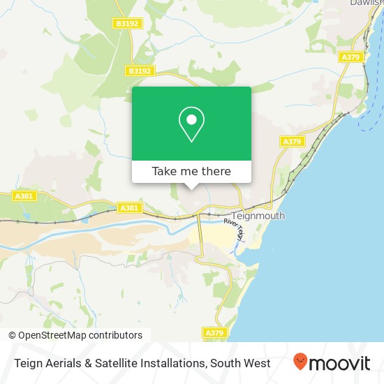 Teign Aerials & Satellite Installations map