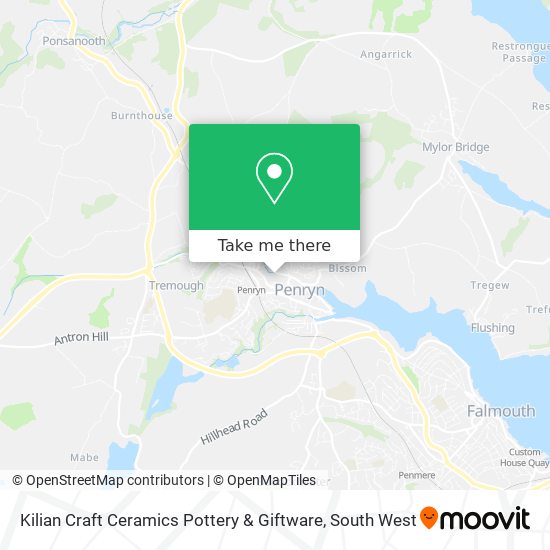 Kilian Craft Ceramics Pottery & Giftware map