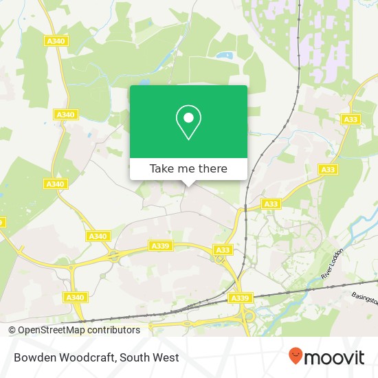 Bowden Woodcraft map