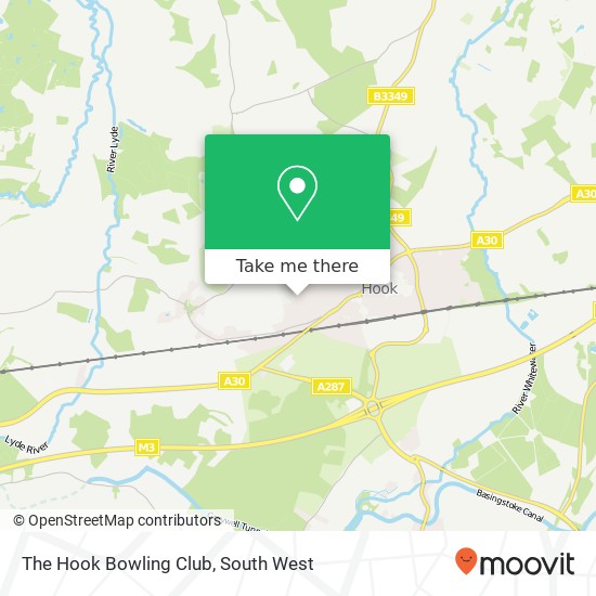 The Hook Bowling Club map