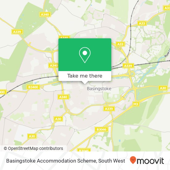 Basingstoke Accommodation Scheme map