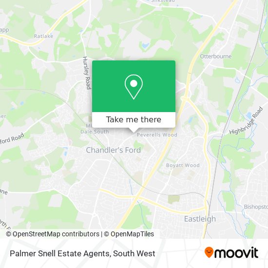 Palmer Snell Estate Agents map