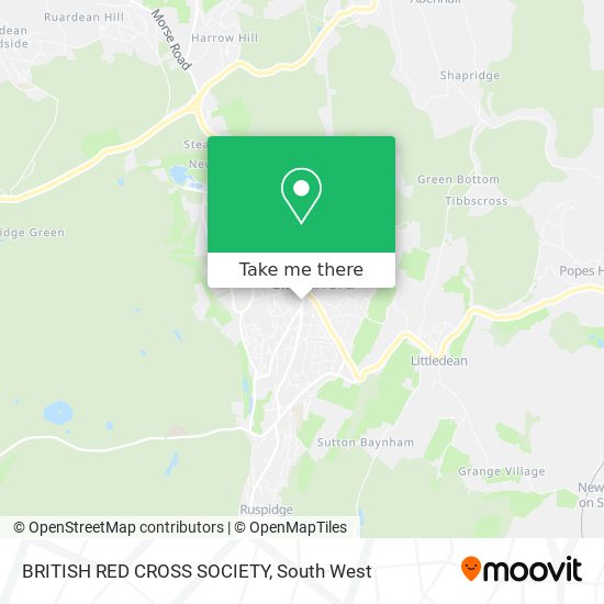 BRITISH RED CROSS SOCIETY map