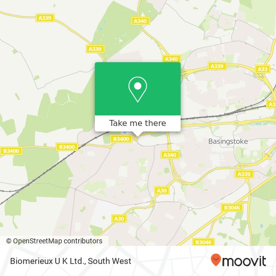 Biomerieux U K Ltd. map