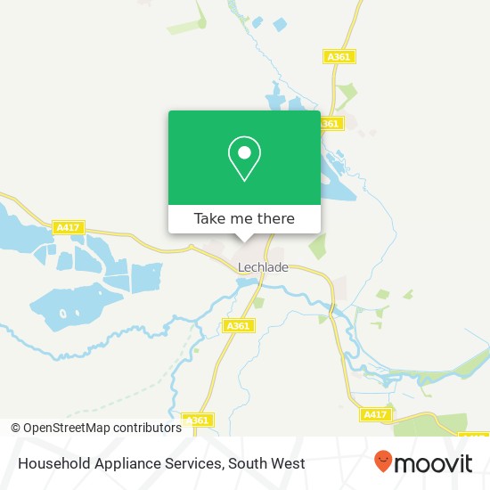 Household Appliance Services map