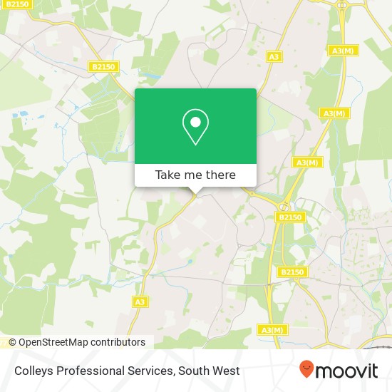 Colleys Professional Services map
