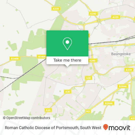 Roman Catholic Diocese of Portsmouth map