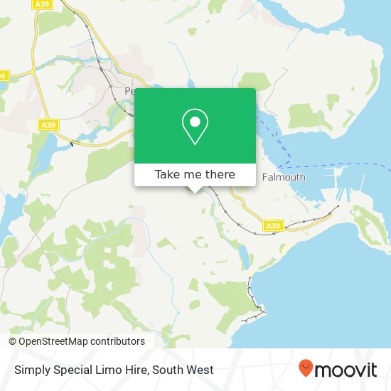 Simply Special Limo Hire map