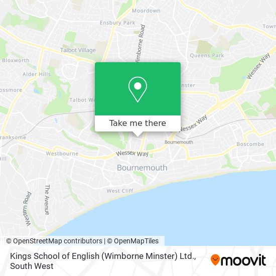 Kings School of English (Wimborne Minster) Ltd. map