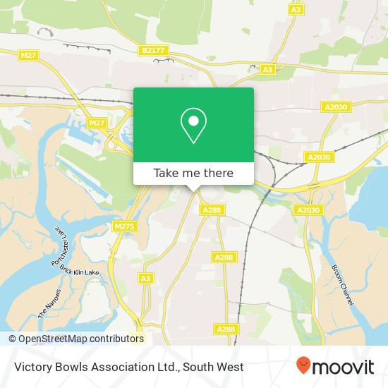 Victory Bowls Association Ltd. map