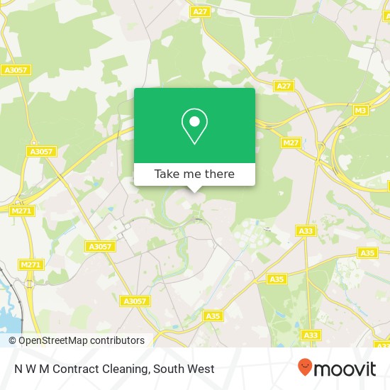 N W M Contract Cleaning map
