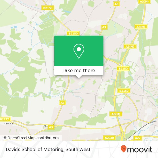 Davids School of Motoring map