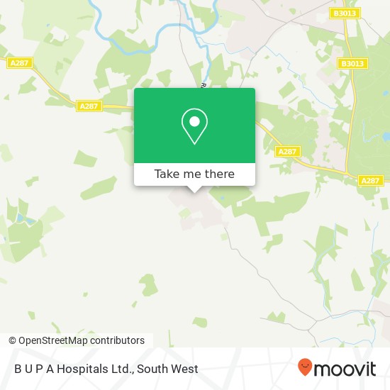 B U P A Hospitals Ltd. map