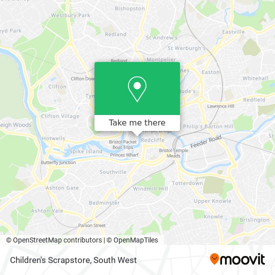 Children's Scrapstore map