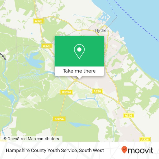 Hampshire County Youth Service map