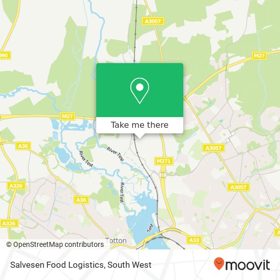 Salvesen Food Logistics map