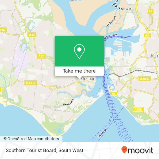 Southern Tourist Board map