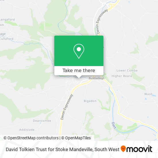 David Tolkien Trust for Stoke Mandeville map