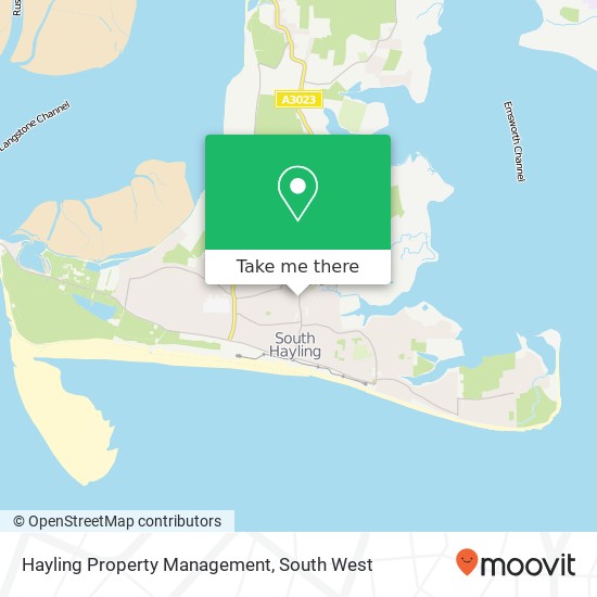 Hayling Property Management map