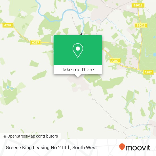 Greene King Leasing No 2 Ltd. map