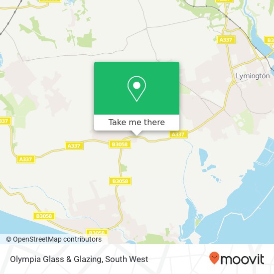 Olympia Glass & Glazing map