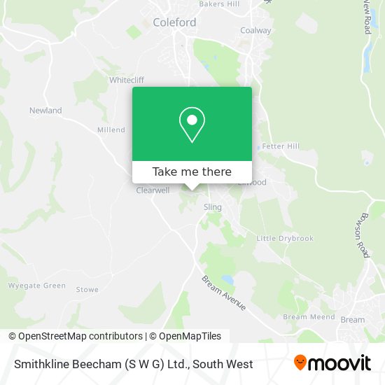 Smithkline Beecham (S W G) Ltd. map