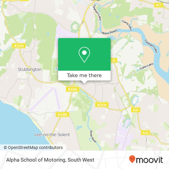 Alpha School of Motoring map