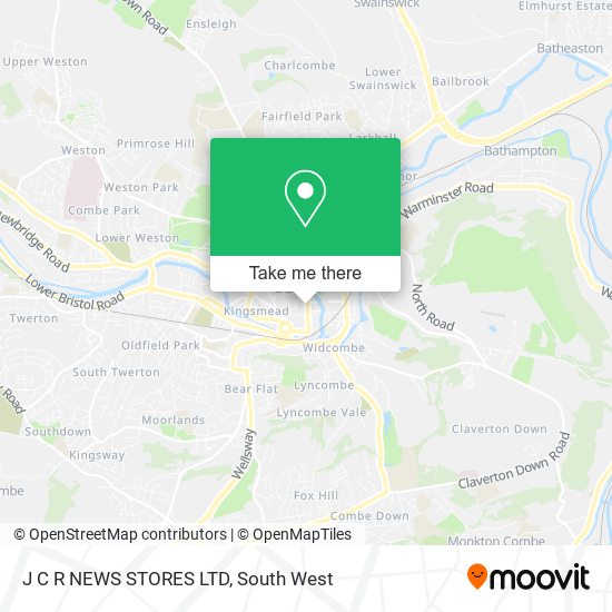 J C R NEWS STORES LTD map