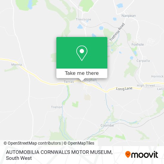 AUTOMOBILIA CORNWALL'S MOTOR MUSEUM map