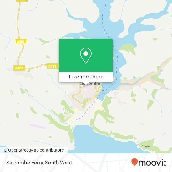 Salcombe Ferry map