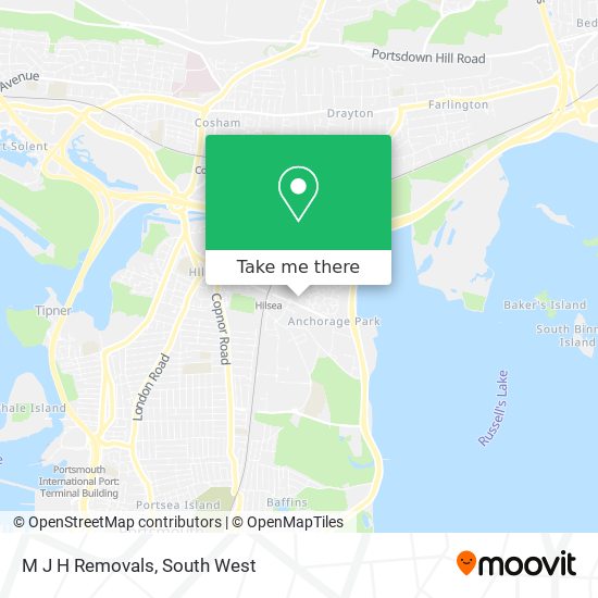 M J H Removals map