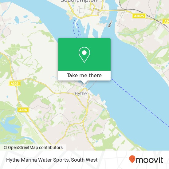 Hythe Marina Water Sports map