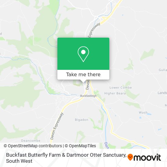 Buckfast Butterfly Farm & Dartmoor Otter Sanctuary map