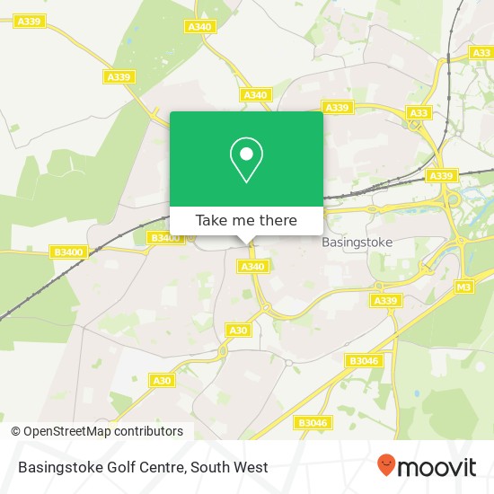 Basingstoke Golf Centre map