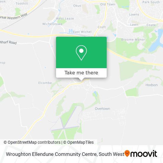 Wroughton Ellendune Community Centre map