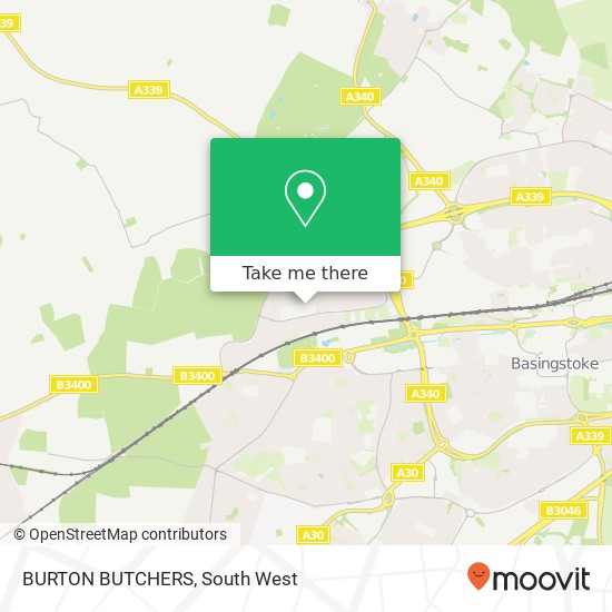 BURTON BUTCHERS map