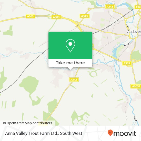 Anna Valley Trout Farm Ltd. map