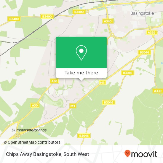 Chips Away Basingstoke map