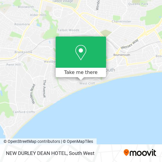 NEW DURLEY DEAN HOTEL map