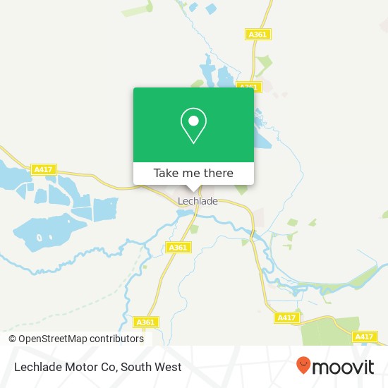 Lechlade Motor Co map