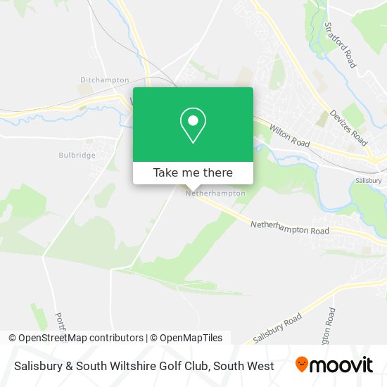 Salisbury & South Wiltshire Golf Club map