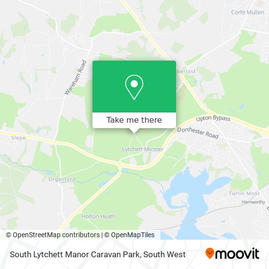 South Lytchett Manor Caravan Park map