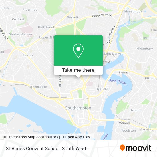 St.Annes Convent School map