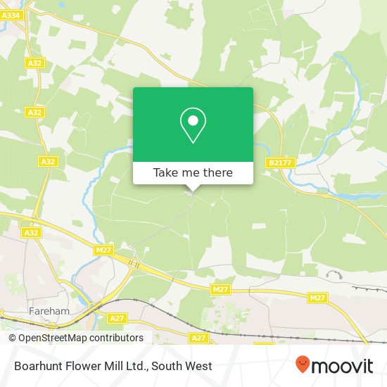 Boarhunt Flower Mill Ltd. map