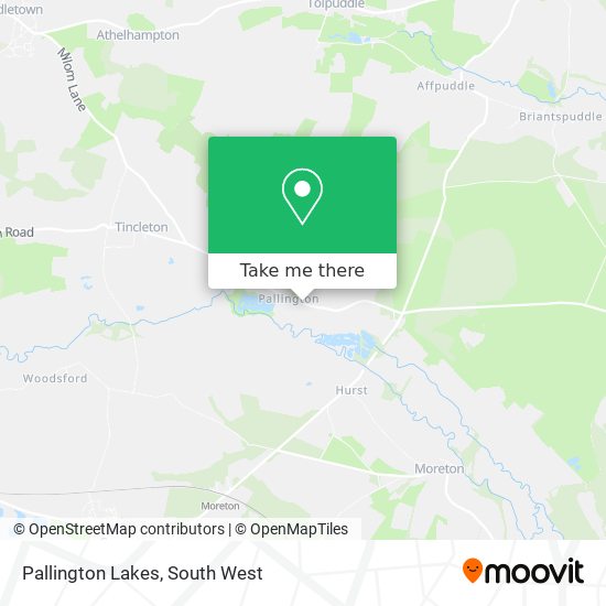 Pallington Lakes map