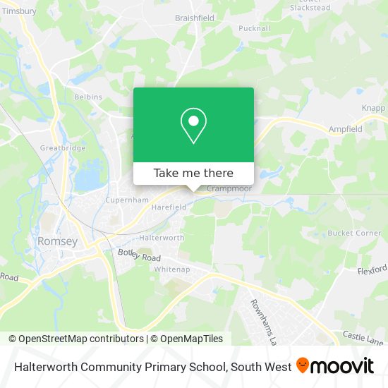 Halterworth Community Primary School map