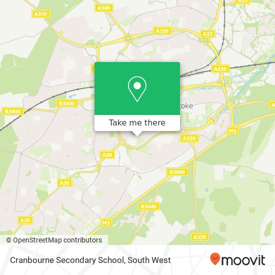 Cranbourne Secondary School map